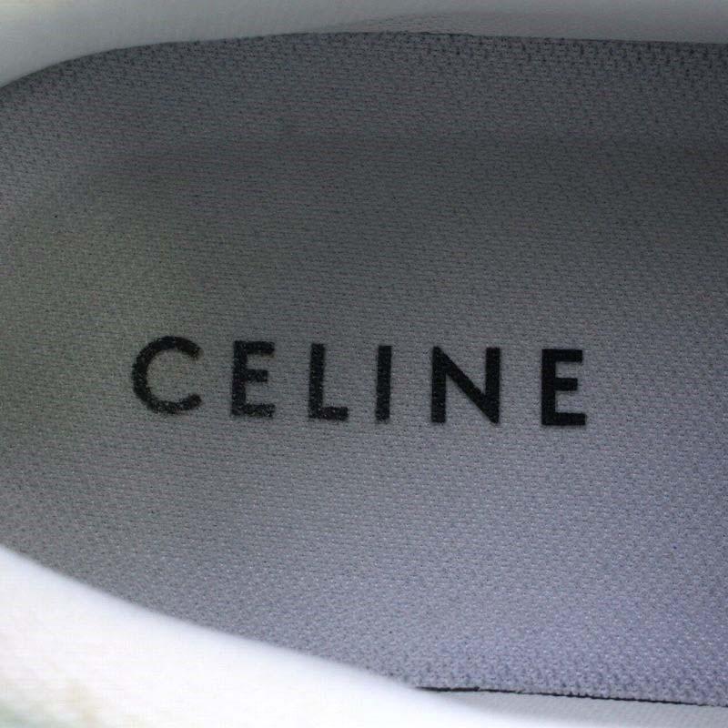 セリーヌ CELINE スニーカー ローカット ロゴ レザー 40 26.5cm 白 ホワイト /YO4 ■AD メンズ｜vectorpremium｜05